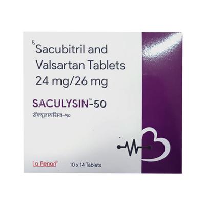 SACULYSIN 50 Tablet 14's - Heart Failure-Ang