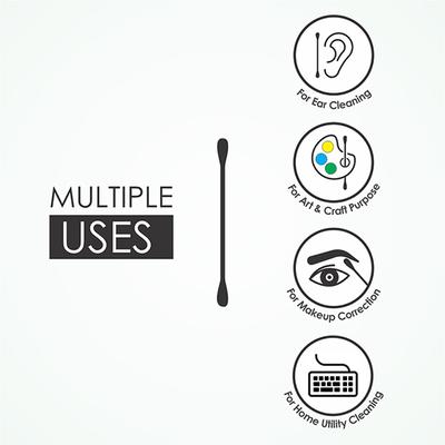 Tulips Paper Sticks Eco-Friendly Cotton Swabs 100's - Cotton Buds & Balls