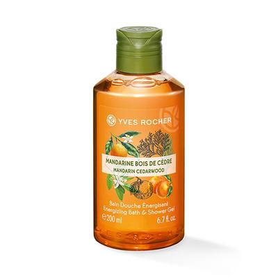 Yves Rocher Mandarin Cedarwood Energizing Bath & Shower Gel 200 ml - Shower Gels & Body Wash