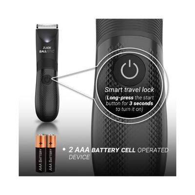 Ballistic By Zlade Lite Manscaping Full-Body Trimmer With Extra Heads For Men, 1 Trimmer + 2 Heads 375 gm - Trimmers