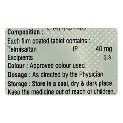 TELNIC 40 Tablet 10's - Hypertension-Ang