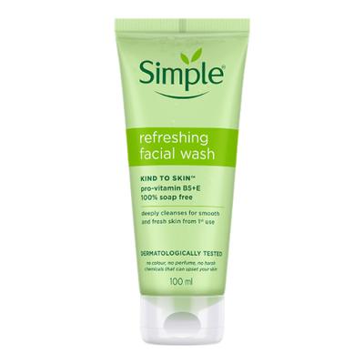Simple Kind To Skin Refreshing Facial Wash 100 ml - Face Wash & Cleansers