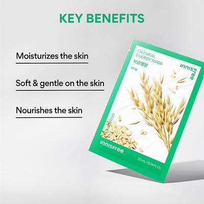 Innisfree Oatmeal Energy Mask 22 ml - Sheet Masks