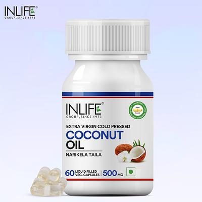 INLIFE Coconut Oil Capsules 60's - Hair & Skin