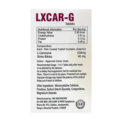 LXCAR G Tablet 10's - Supplements-Sup