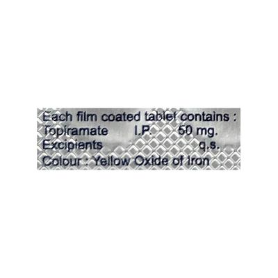 Topival 50mg Tablet 10'S - Epilepsy/Convulsion-Ant