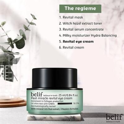 Belif Peat Miracle Revital Eye Cream 25 Ml - Under Eye Creams & Serums