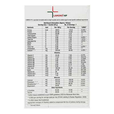 Lamino HP Mango Flavour Sachet 7X30gm - Supplements-Ent