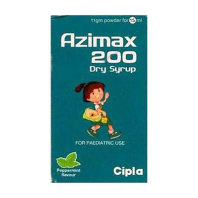 Azimax 200 Peppermint Flavour Dry Syrup 15ml - Bacterial Infections-Mac