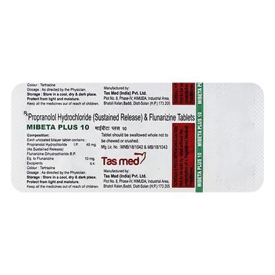 MIBETA PLUS 10mg Tablet 10's - Migraine