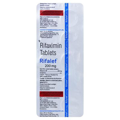 RIFALET 200mg Tablet 10's - Bacterial Infections-OAB