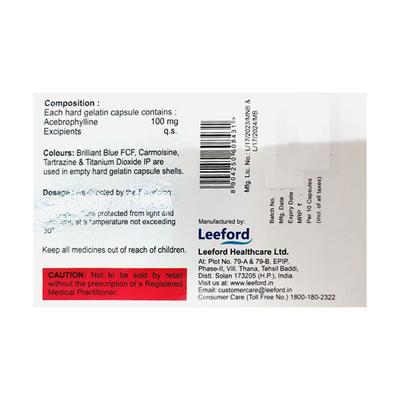 Venphylin 100mg Capsule 10'S - Asthma/COPD-Ast
