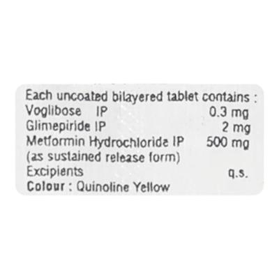 Vogs GM 2/0.3mg Tablet 10'S - Diabetes-Ant