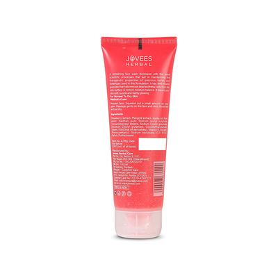 Jovees Herbal Strawberry Facewash for Normal to Dry Skin and Paraben & Alcohol Free 120ml - Face Wash & Cleansers