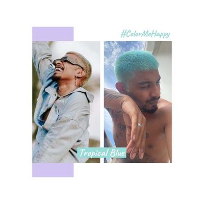 2.Oh! Semi Permanent Hair Color + Lightning Kit - Tropical Blue Combo 1's - Hair Creams