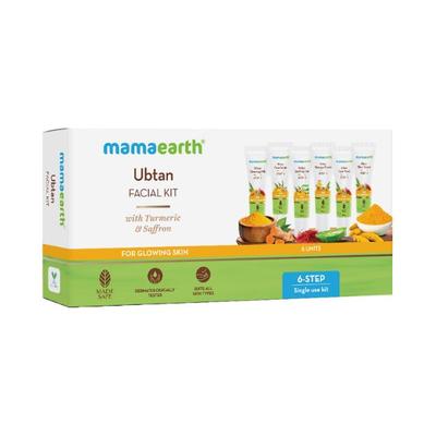 Mamaearth Ubtan Facial Kit with Turmeric & Saffron for Glowing Skin 1's - Bb & Cc Creams