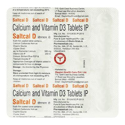 SALTCAL D Tablet 15's - Supplements-Vam
