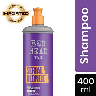 Bed Head Tigi Serial Blonde Purple Toning Shampoo for Cool Blonde Coloured Hair 400 ml - Shampoos