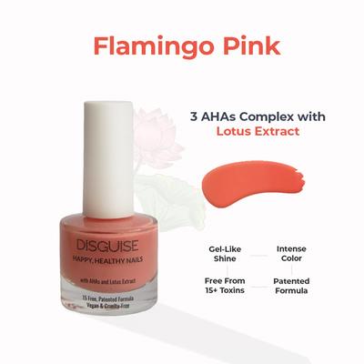 DISGUISE HAPPY HEALTHY NAIL POLISH, Flamingo Pink 111 9 ml - Nail Polish