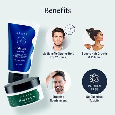 Arata Styling Combo 250gm - Hair Gels & Waxes