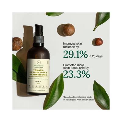 Juicy Chemistry Tamanu, Kakadu Plum & Frankincense Face Eash for Damaged And Pigmented Skin 100ml - Face Wash & Cleansers