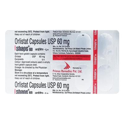 Ishape 60mg Capsule 10'S - Obesity