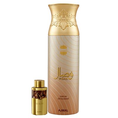 Ajmal Aurum Concentrated Perfume Oil Fruity Floral And Wisal Deodorant Floral Musky Fragrance 210 ml - Women Perfumes (Edt/Edp)