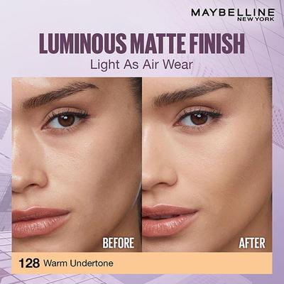 Maybelline New York Super Stay Lumi Matte Liquid Foundation 30H Longwear Yet Light-As-Air, 128 35ml - Foundation