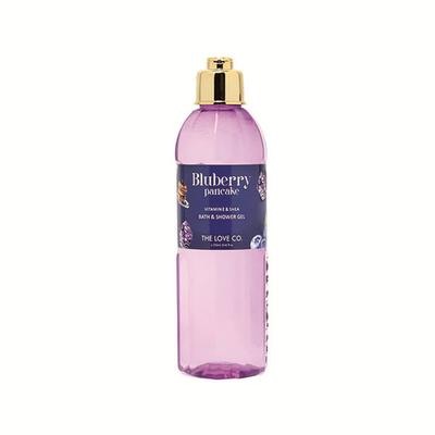 The Love Co. Luxury Blueberry Pancake Body Wash - Bath & Shower Gel for Men & Women - All Skin Types - 100% Vegan 250 ml - Shower Gels & Body Wash