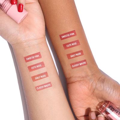 Pinkflash Lasting Matte Lipstick-Nu01 Cute Rose 2.8 gm - Lipsticks