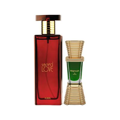 Ajmal Sacred Love EDP Floral Musky Perfume And Majmua Concentrated Perfume Oil Oriental 60 ml - Perfumes (Edt/Edp)
