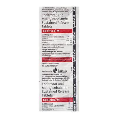 Epalrica M Tablet 10'S - Neuropathic Pain-Dru