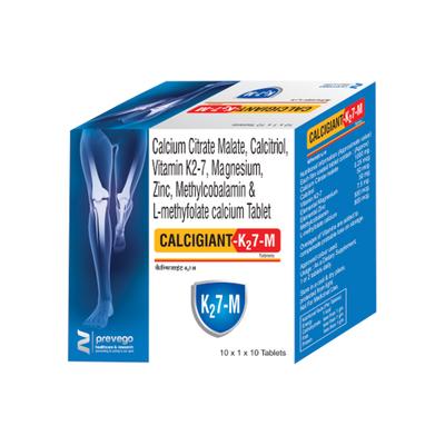 CALCIGIANT K2 7M Tablet 10's - Supplements-Cal