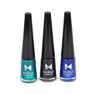 Moraze All Day Glitter Eyeliner (Combo Pack of 3 x 3.5 ml ) 1's - Eyeliners