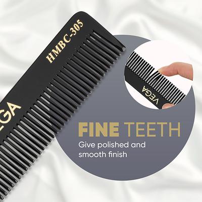 Vega Tail Comb (Steel Pin) (HMBC - 305) 18 gm - Hair Combs