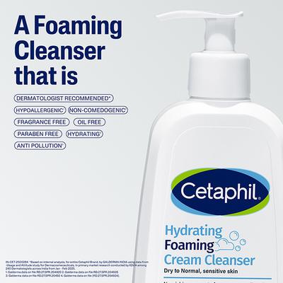 Cetaphil Hydrating Foaming Cream Cleanser 236 ml - Face Washes