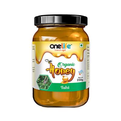 Onelife Organic Honey - Tulsi 250 gm - Herbal Dietary Supplement