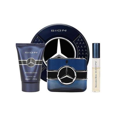 Mercedes-Benz Sign Set (Eau De Parfum 100ml + Shower Gel 50ml + Pen Spray 10ml) 1's - Men Perfumes (Edt/Edp)
