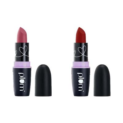 Plum Mat Terrific Lipstick Fab Festive Duo 8.4gm 2's - Liquid Lipsticks