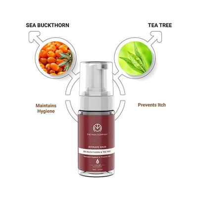 The Man Company Intimo Intimate Foaming Wash for Men with Tea Tree & Sea Buck Thorn Oil 100 ml - Intimate Care