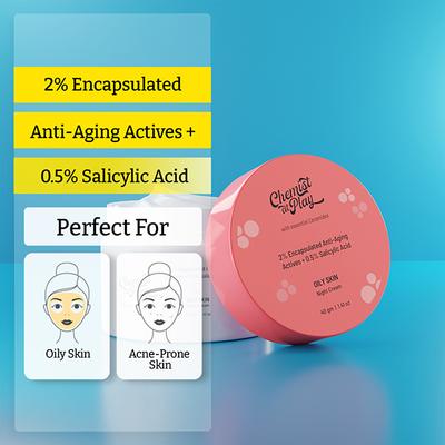 Chemist At Play Night Cream for Oily AcneProne Skin 40 gm - Night Cream