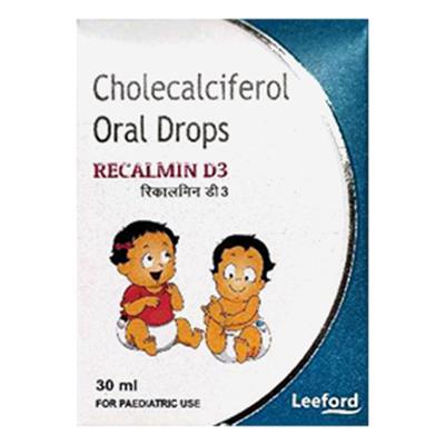 Recalmin D3 400IU Drops 30ml - Supplements-Vit