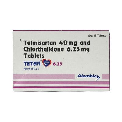 Tetan CT 6.25mg Tablet 15'S - Hypertension-Ang