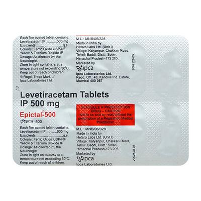 Epictal 500mg Tablet 10'S - Epilepsy/Convulsion-Ant