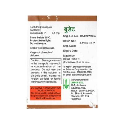 Budate Transpule 2ml - Asthma/COPD-Ast