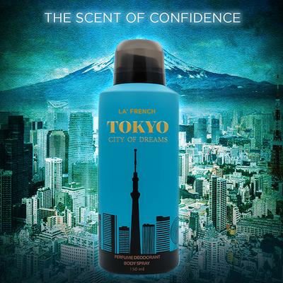 La French Tokyo City of Dreams Deodorant for Men and Women 150 ml - Deodorants/Roll-Ons