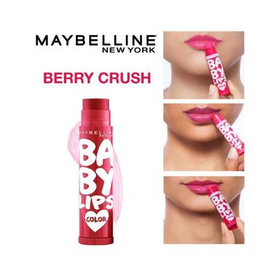 Maybelline New York Baby Lip Balm Berry Crush 4 gm (N) - Lip Balms