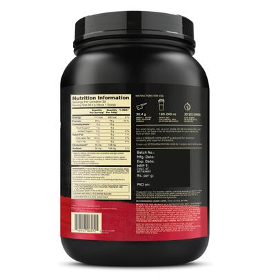Optimum Nutrition (ON) 100% Whey Gold Standard Powder - Double Rich Chocolate 2 lb - Whey Proteins