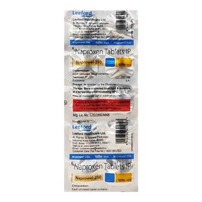 NAPROWEL 250 Tablet 10's - Pain relief-Nsa