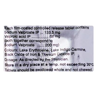 Valtec CR 200mg Tablet 10'S - Epilepsy/Convulsion-Ant